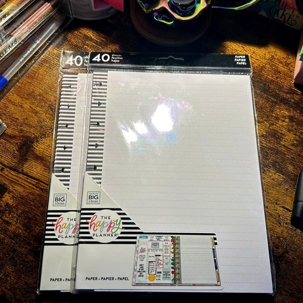 Happy Planner - Paper Refill - 40sheets - Lined Paper - NEW